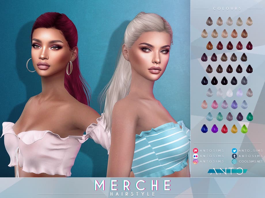 Скриншот мода Прическа Merche Hairstyle